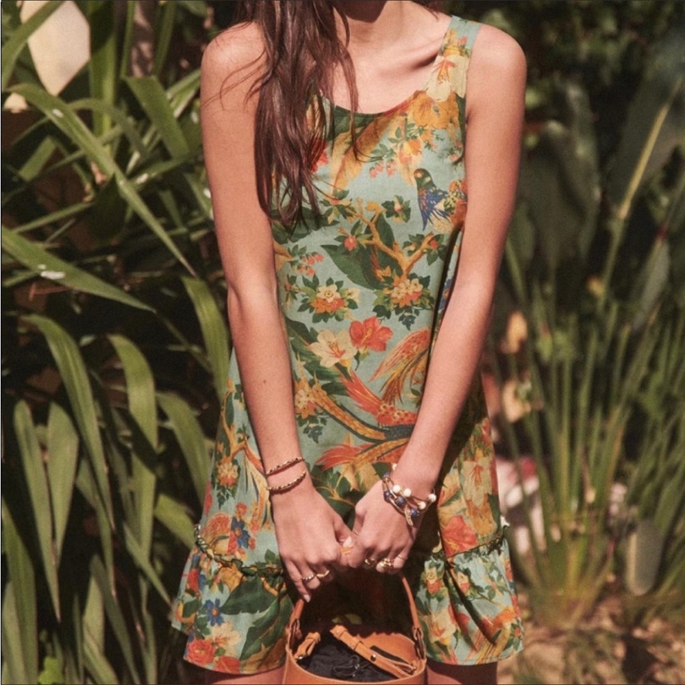 Sezane dress, jungle print, like new!